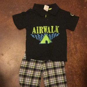 Boys polo shirt and shorts set